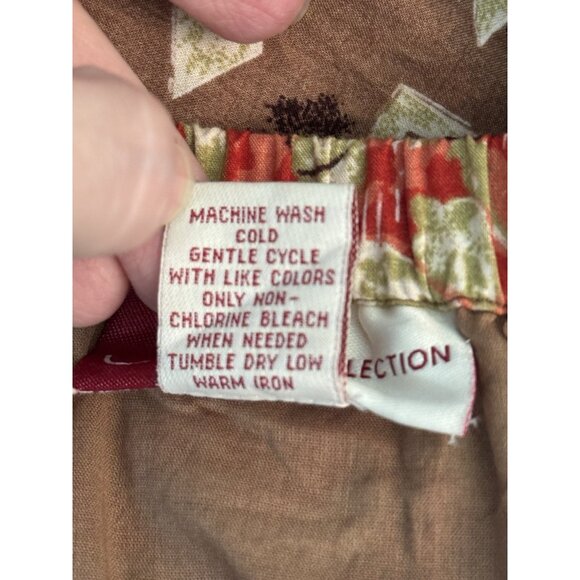 JM Collection Womens Boho Patchwork Maxi Skirt 16 Earthy Festival Elastic Waist - Picture 7 of 9